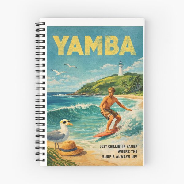 Item preview, Yamba New South Wales Surf Coast with Yamba Lighthouse Pacific Ocean Waves and Clarence Valley designed and sold by Places On Earth.