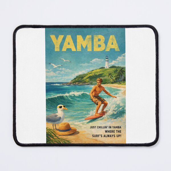 Item preview, Yamba New South Wales Surf Coast with Yamba Lighthouse Pacific Ocean Waves and Clarence Valley designed and sold by Places On Earth.