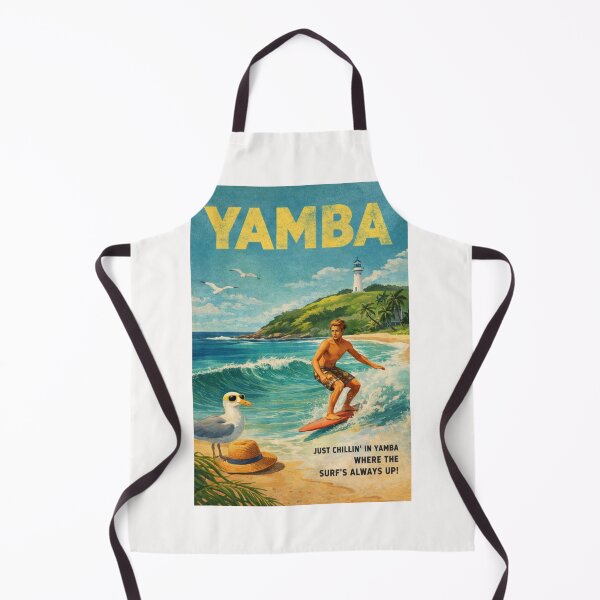 Item preview, Yamba New South Wales Surf Coast with Yamba Lighthouse Pacific Ocean Waves and Clarence Valley designed and sold by Places On Earth.