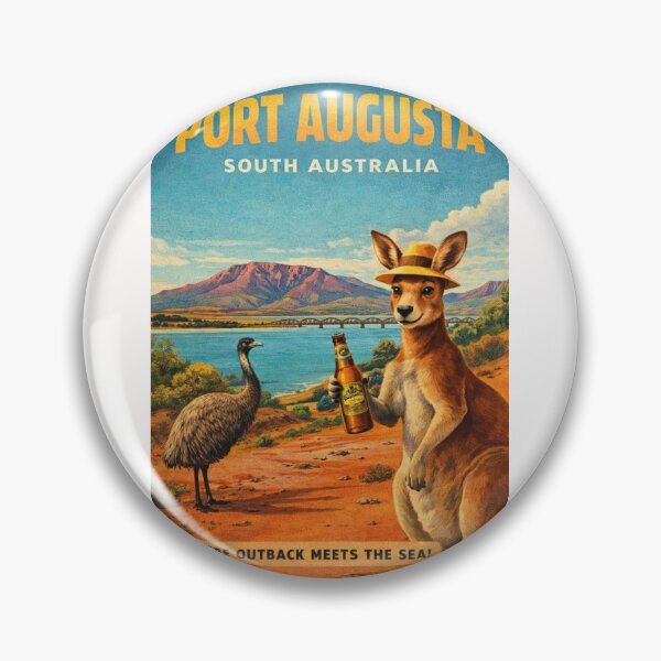 Item preview, Port Augusta South Australia Spencer Gulf Flinders Ranges Bridge Kangaroo and Upper Spencer Gulf Landscape designed and sold by Places On Earth.