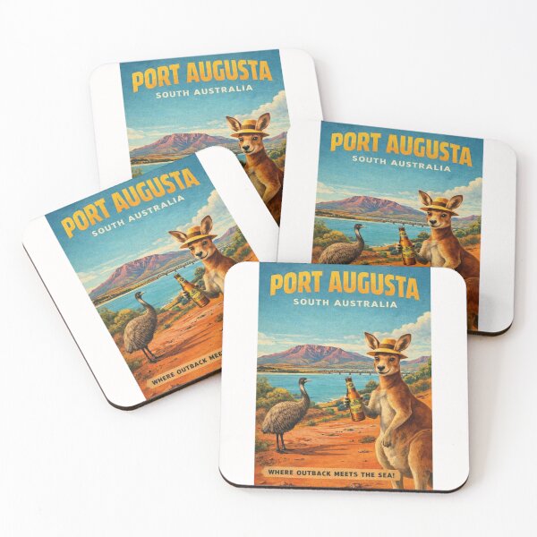 Item preview, Port Augusta South Australia Spencer Gulf Flinders Ranges Bridge Kangaroo and Upper Spencer Gulf Landscape designed and sold by Places On Earth.