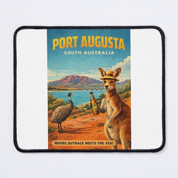 Item preview, Port Augusta South Australia Spencer Gulf Flinders Ranges Bridge Kangaroo and Upper Spencer Gulf Landscape designed and sold by Places On Earth.