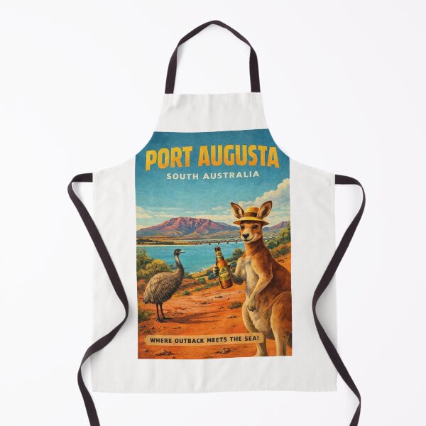 Item preview, Port Augusta South Australia Spencer Gulf Flinders Ranges Bridge Kangaroo and Upper Spencer Gulf Landscape designed and sold by Places On Earth.