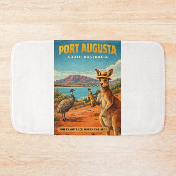 Item preview, Port Augusta South Australia Spencer Gulf Flinders Ranges Bridge Kangaroo and Upper Spencer Gulf Landscape designed and sold by Places On Earth.