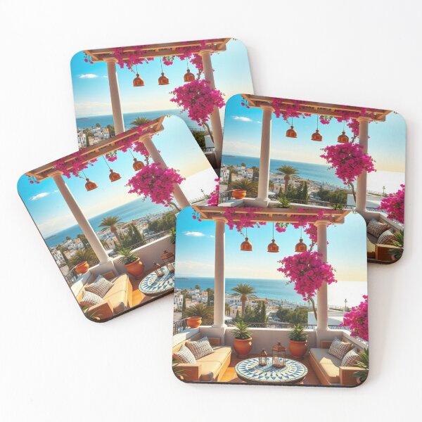 Item preview, Elegant Mediterranean Rooftop Terrace with Ocean View designed and sold by Vida e Arte.