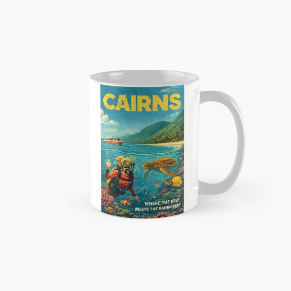 Item preview, Cairns Queensland Great Barrier Reef Coral Sea Daintree Rainforest Tropical North Queensland Marine Life designed and sold by Places On Earth.