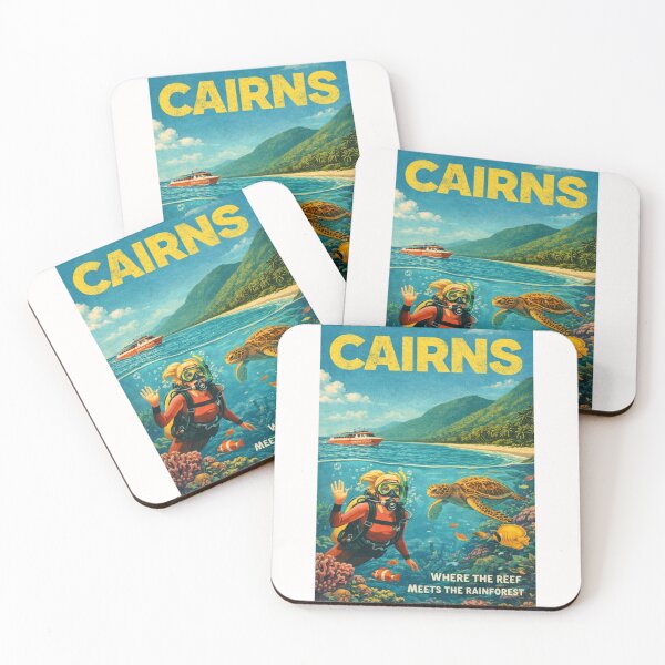 Item preview, Cairns Queensland Great Barrier Reef Coral Sea Daintree Rainforest Tropical North Queensland Marine Life designed and sold by Places On Earth.