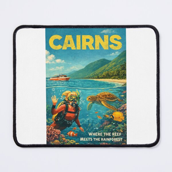 Item preview, Cairns Queensland Great Barrier Reef Coral Sea Daintree Rainforest Tropical North Queensland Marine Life designed and sold by Places On Earth.