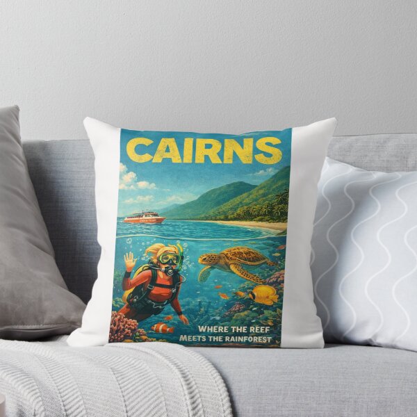 Item preview, Cairns Queensland Great Barrier Reef Coral Sea Daintree Rainforest Tropical North Queensland Marine Life designed and sold by Places On Earth.