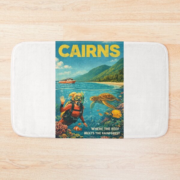 Item preview, Cairns Queensland Great Barrier Reef Coral Sea Daintree Rainforest Tropical North Queensland Marine Life designed and sold by Places On Earth.