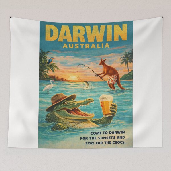 Item preview, Darwin Northern Territory Timor Sea Sunset Fishing Kakadu National Park and Top End Coastal Wildlife designed and sold by Places On Earth.