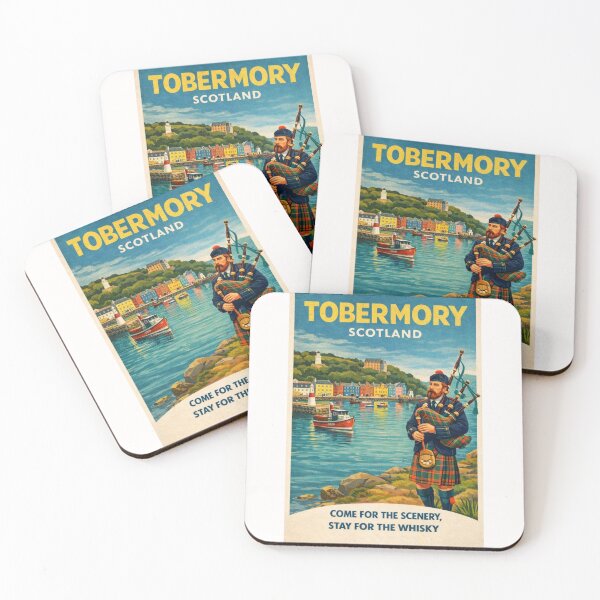 Item preview, Tobermory Scotland Isle of Mull Tobermory Harbour Hebrides Colourful Waterfront and Scottish Highlands designed and sold by Places On Earth.