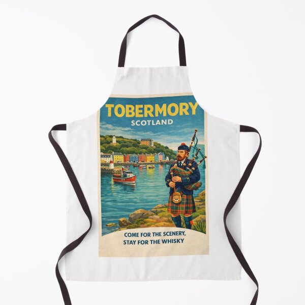 Item preview, Tobermory Scotland Isle of Mull Tobermory Harbour Hebrides Colourful Waterfront and Scottish Highlands designed and sold by Places On Earth.