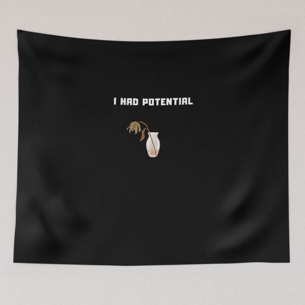 Item preview, I Had Potential – Dead Flower Minimalist Design designed and sold by CyrilloArt.