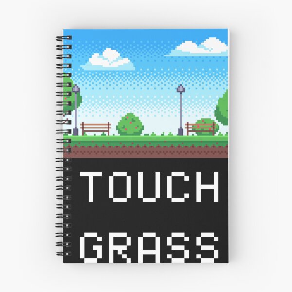 Item preview, Touch Grass Funny Pixel Gamer Meme designed and sold by Nol1ytv.