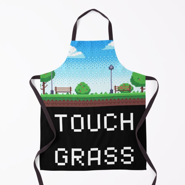 Item preview, Touch Grass Funny Pixel Gamer Meme designed and sold by Nol1ytv.