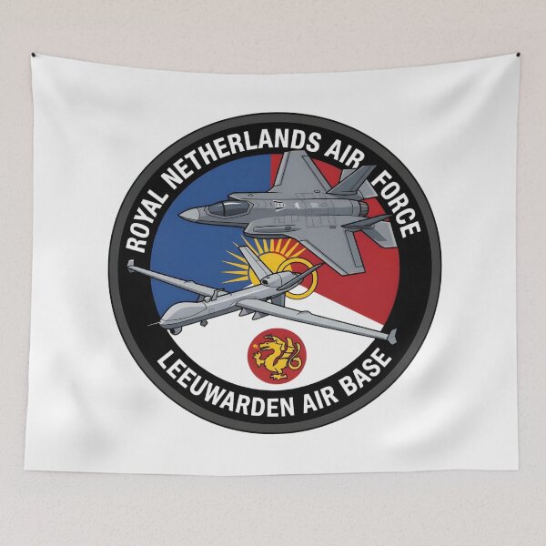Item preview, Royal Netherlands Air Force Leeuwarden Air Base Patch designed and sold by CharlieDesings.