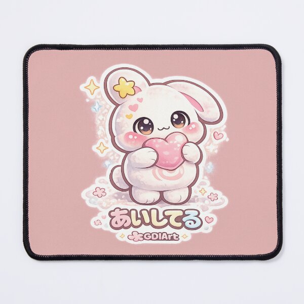Item preview, Mello the Mochi Bunny - I love you designed and sold by GDIArt.