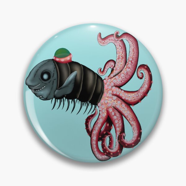 Item preview, My 3 Favorite Animals - Ghost Shark, Isopod, and Strawberry Squid designed and sold by Raine Collins Art.