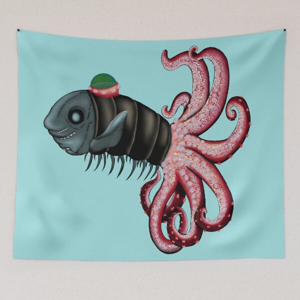 Item preview, My 3 Favorite Animals - Ghost Shark, Isopod, and Strawberry Squid designed and sold by Raine Collins Art.