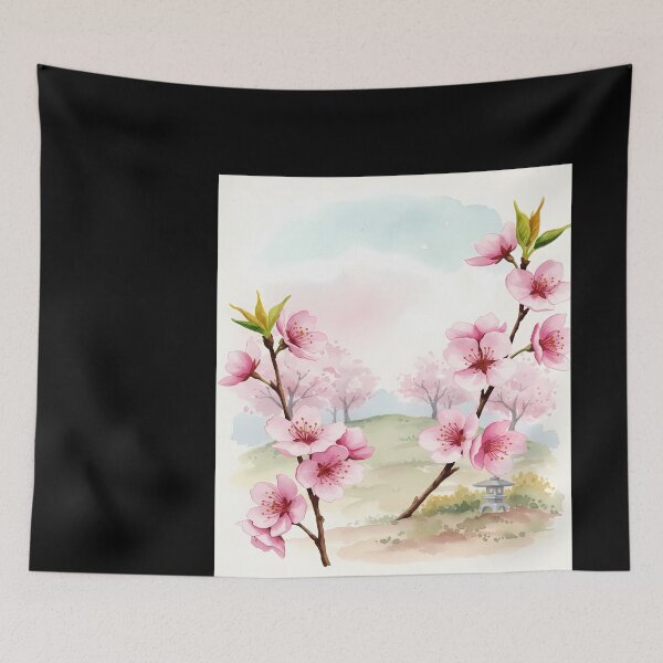 Item preview, Cherry Blossoms in a Japanese Garden designed and sold by judithdaley.