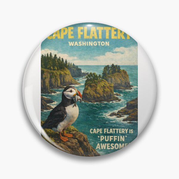 Item preview, Cape Flattery Washington Olympic Peninsula Puffin Sea Cliffs Pacific Coast  designed and sold by Places On Earth.
