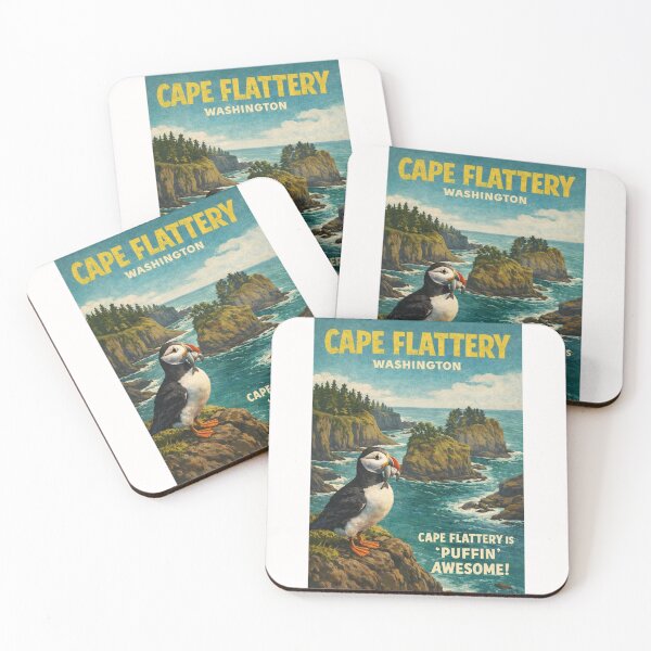 Item preview, Cape Flattery Washington Olympic Peninsula Puffin Sea Cliffs Pacific Coast  designed and sold by Places On Earth.