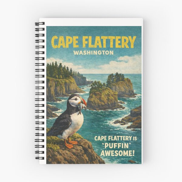 Item preview, Cape Flattery Washington Olympic Peninsula Puffin Sea Cliffs Pacific Coast  designed and sold by Places On Earth.