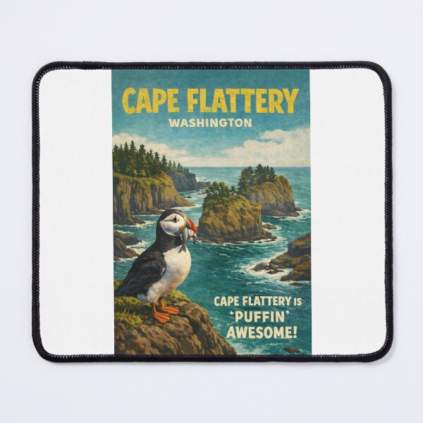 Item preview, Cape Flattery Washington Olympic Peninsula Puffin Sea Cliffs Pacific Coast  designed and sold by Places On Earth.