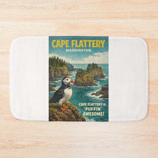 Item preview, Cape Flattery Washington Olympic Peninsula Puffin Sea Cliffs Pacific Coast  designed and sold by Places On Earth.