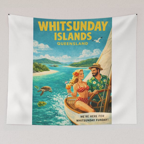 Item preview, Whitsunday Islands Queensland Great Barrier Reef Sailing Tropical Travel  designed and sold by Places On Earth.