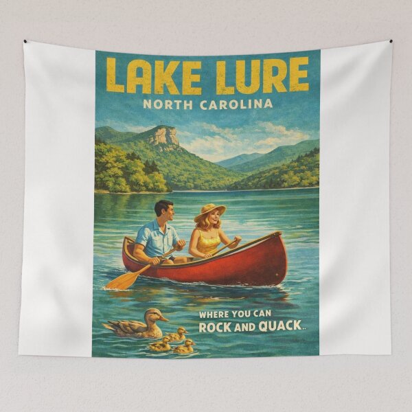 Item preview, Lake Lure North Carolina Blue Ridge Mountains Canoeing Travel  designed and sold by Places On Earth.