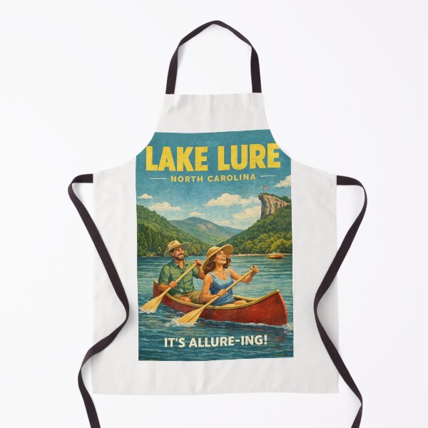 Item preview, Lake Lure North Carolina Blue Ridge Mountains Chimney Rock Canoe Scene designed and sold by Places On Earth.