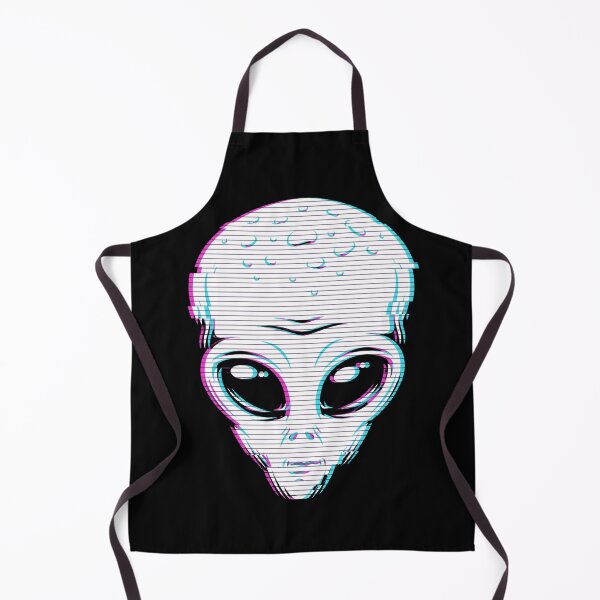 Item preview, Glitch Alien Head | Cyberpunk UFO Extraterrestrial Design designed and sold by ViralByDesign.