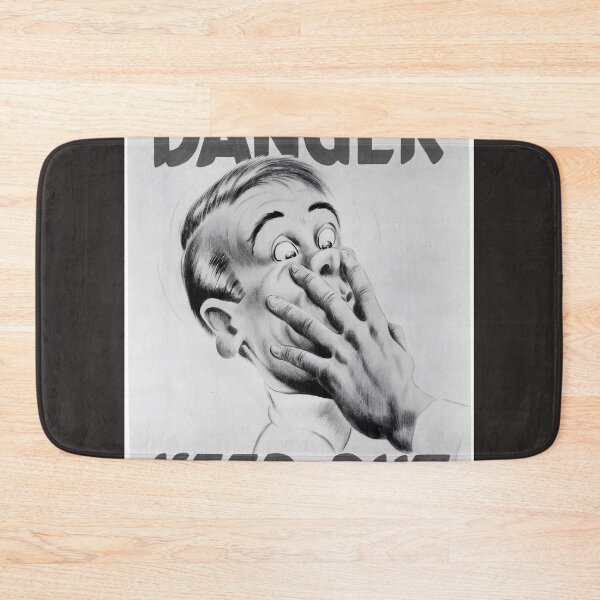 Item preview, Vintage 1945 NACA Danger Keep Out Poster - Industrial Safety Art designed and sold by DigitalFlowMed.
