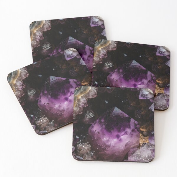Item preview, Amethyst Crystal Geode Abstract Texture designed and sold by SurfaceCraft Studio.