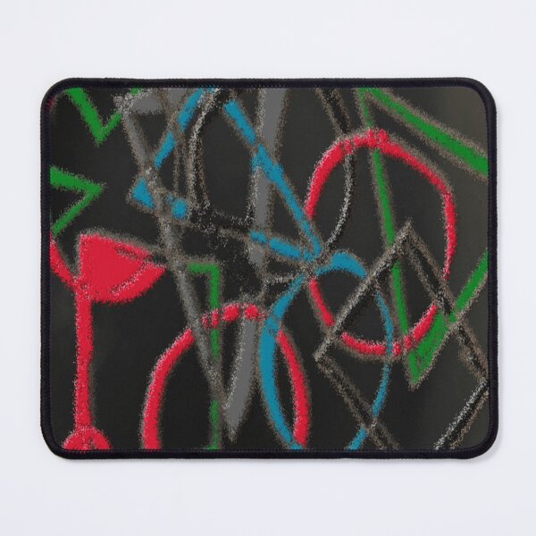 Item preview, circles triangle dark air colorful geometric abstract design designed and sold by SmashingDeals.