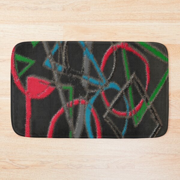 Item preview, circles triangle dark air colorful geometric abstract design designed and sold by SmashingDeals.