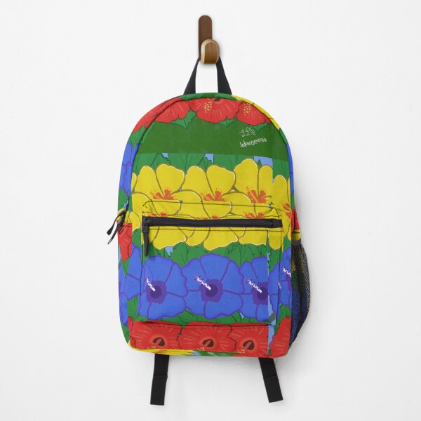 Item preview, Colombia Flag with Hibiscus Flowers – Tropical Colombian Botanical Illustration designed and sold by ledizo.