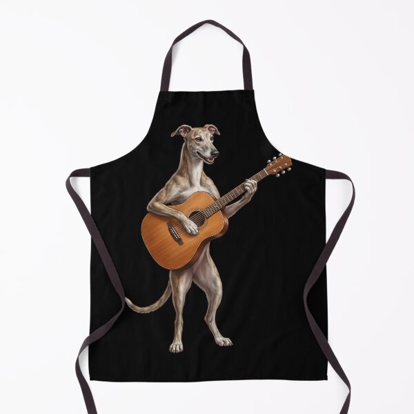 Item preview, Greyhound Playing Acoustic Guitar Player Guitarist Dog Lover designed and sold by DoodleTortle.