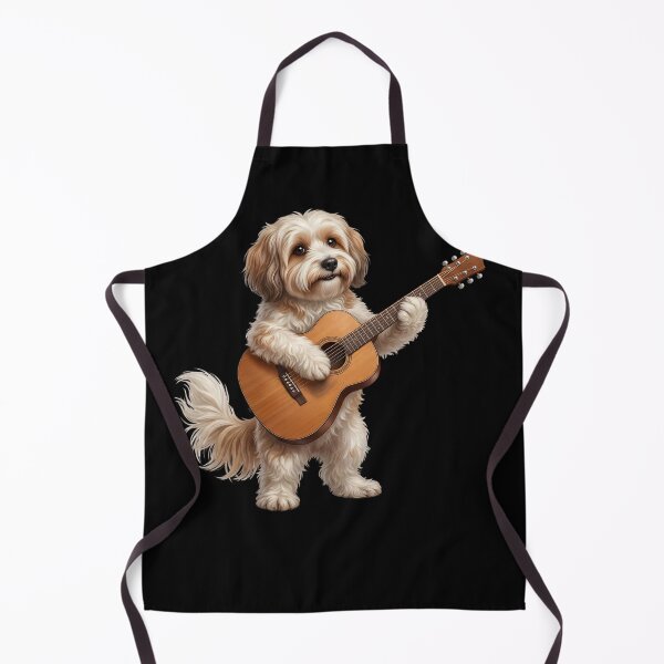 Item preview, Havanese Playing Acoustic Guitar Player Guitarist Dog Lover designed and sold by DoodleTortle.