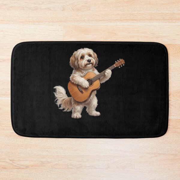 Item preview, Havanese Playing Acoustic Guitar Player Guitarist Dog Lover designed and sold by DoodleTortle.