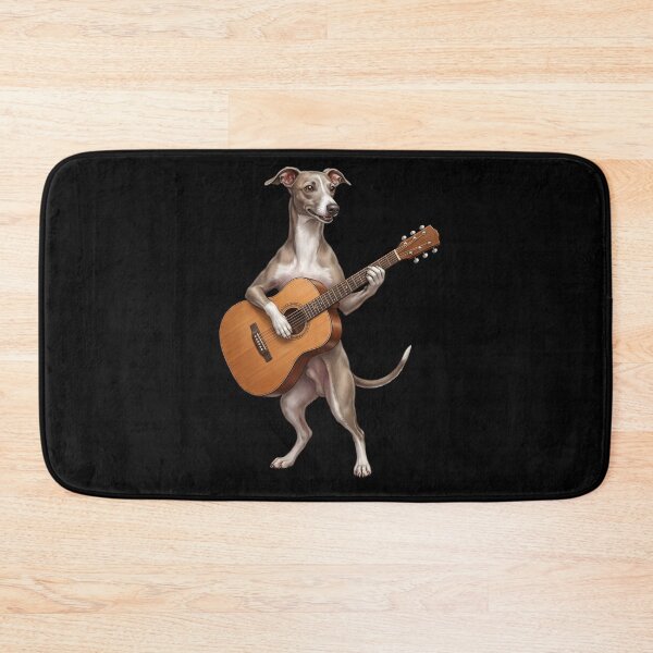 Item preview, Italian Greyhound Playing Acoustic Guitar Player Guitarist Dog Lover designed and sold by DoodleTortle.