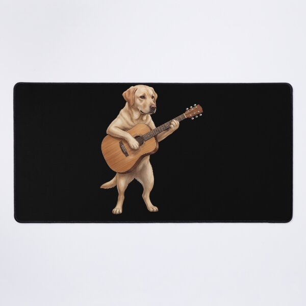 Item preview, Labrador Retriever Playing Acoustic Guitar Player Guitarist Dog Lover designed and sold by DoodleTortle.