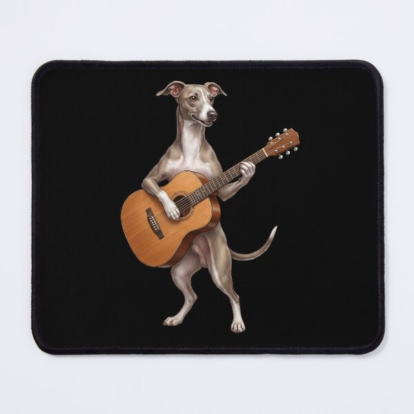 Item preview, Italian Greyhound Playing Acoustic Guitar Player Guitarist Dog Lover designed and sold by DoodleTortle.