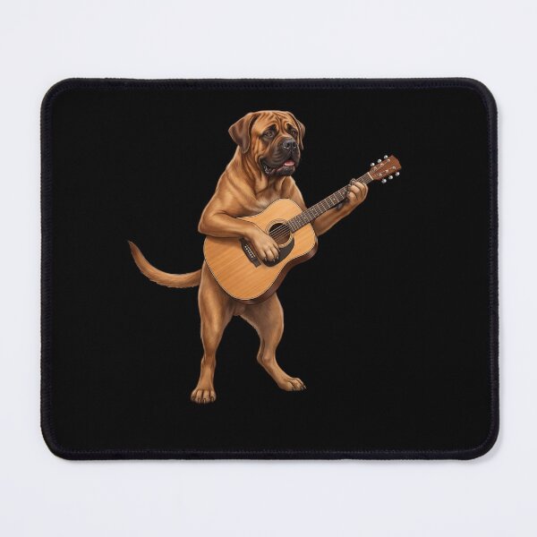 Item preview, Mastiff Playing Acoustic Guitar Player Guitarist Dog Lover designed and sold by DoodleTortle.