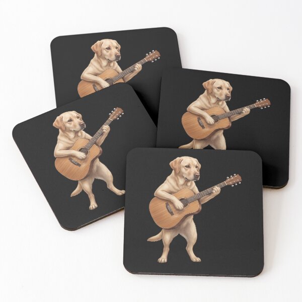 Item preview, Labrador Retriever Playing Acoustic Guitar Player Guitarist Dog Lover designed and sold by DoodleTortle.