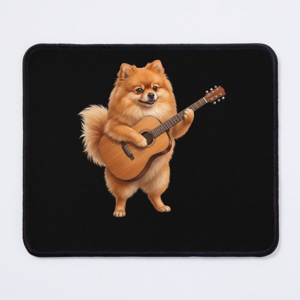 Item preview, Pomeranian Playing Acoustic Guitar Player Guitarist Dog Lover designed and sold by DoodleTortle.