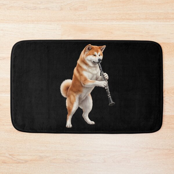 Item preview, Akita Playing Clarinet Player Clarinetist Dog Lover designed and sold by TerryConnells.