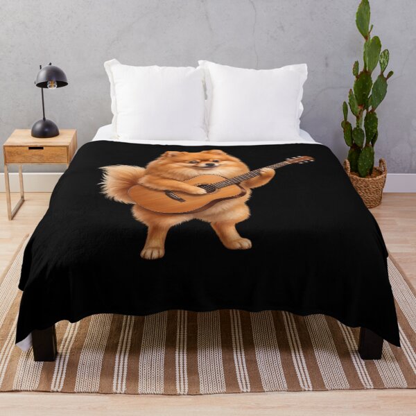 Item preview, Pomeranian Playing Acoustic Guitar Player Guitarist Dog Lover designed and sold by DoodleTortle.
